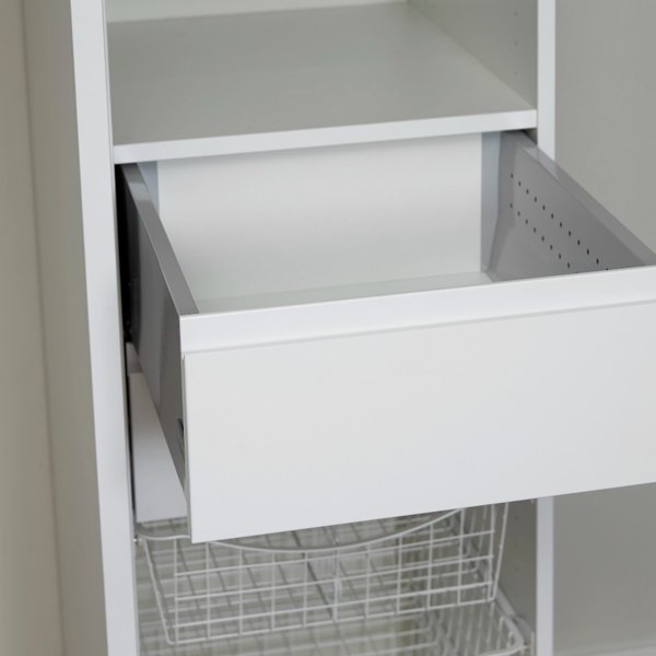 White interior finish